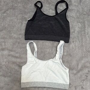 Women's Black and White Sports Bras